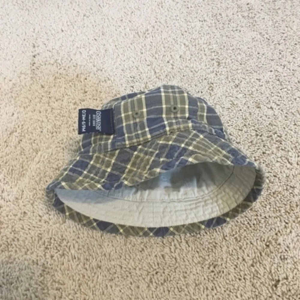 Osh Kosh khaki and plaid 0-3 month - 6-9 month hat